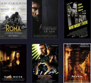 Filmes de referência do curso A Estética na Cinematografia da ABC Cursos de Cinema